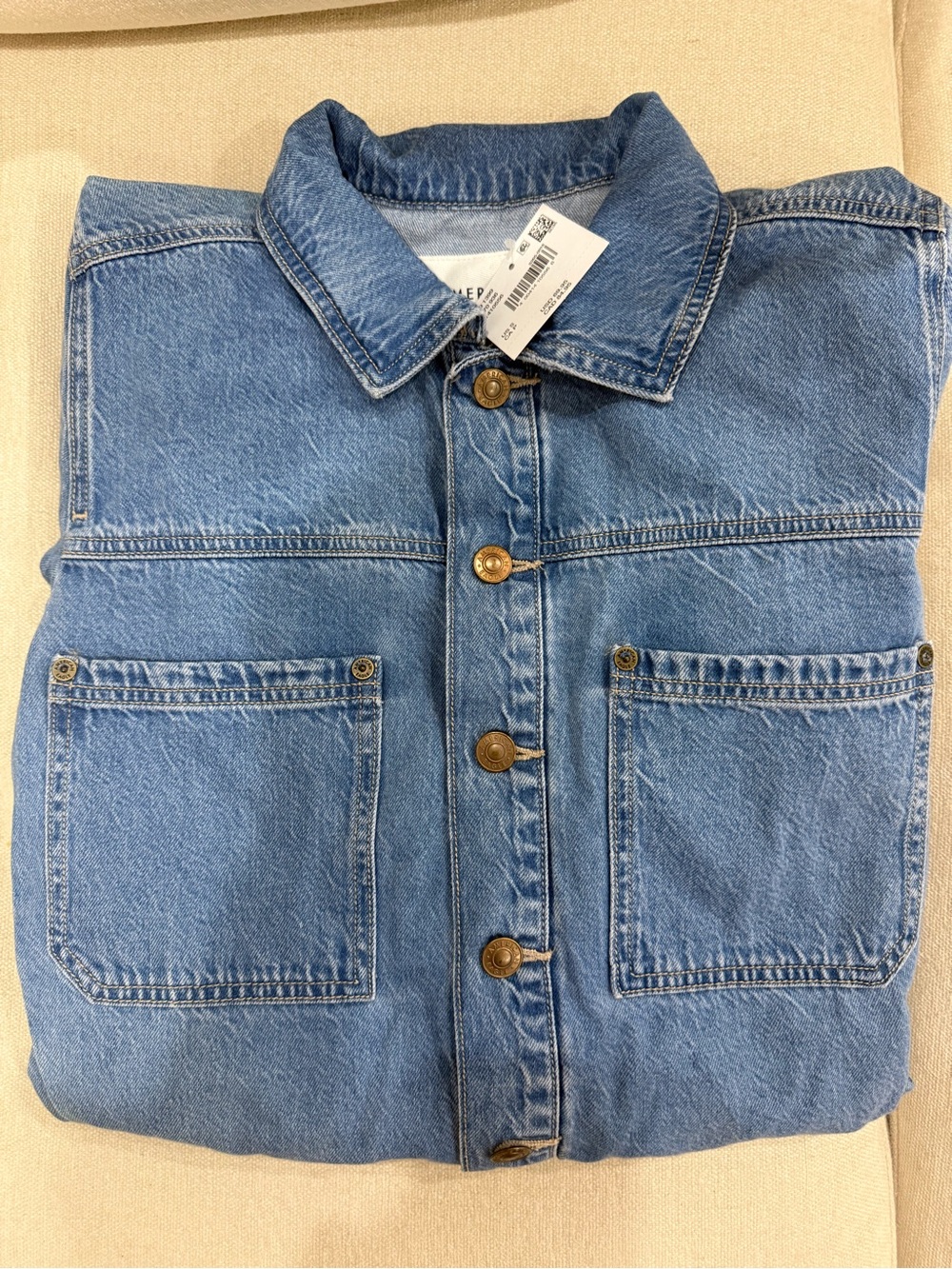 American Eagle Outfitters Light Blue Denim Jacket